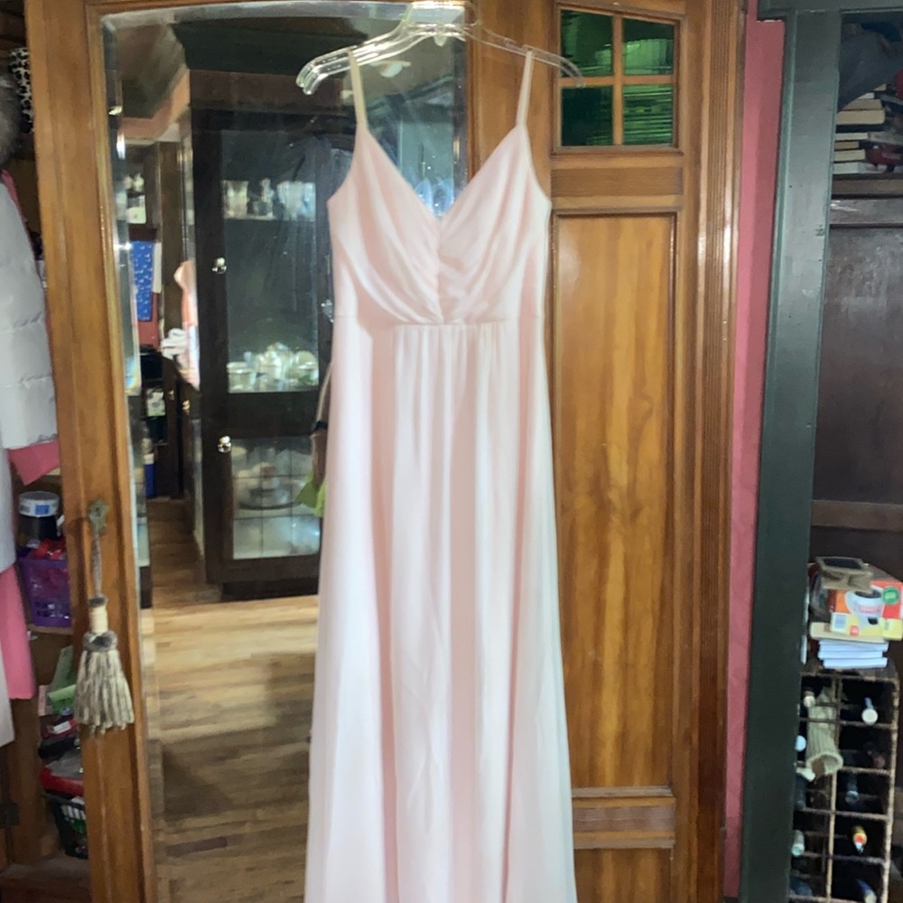 Blush pink/rose/blushing pink bridesmaid dress women’s size 8